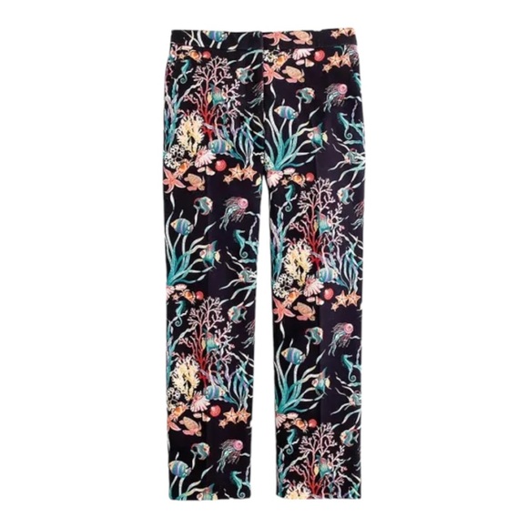 J. Crew Collection Patio Pant in Ratti Under The‎ Sea Ocean Print 2 - Picture 13 of 13